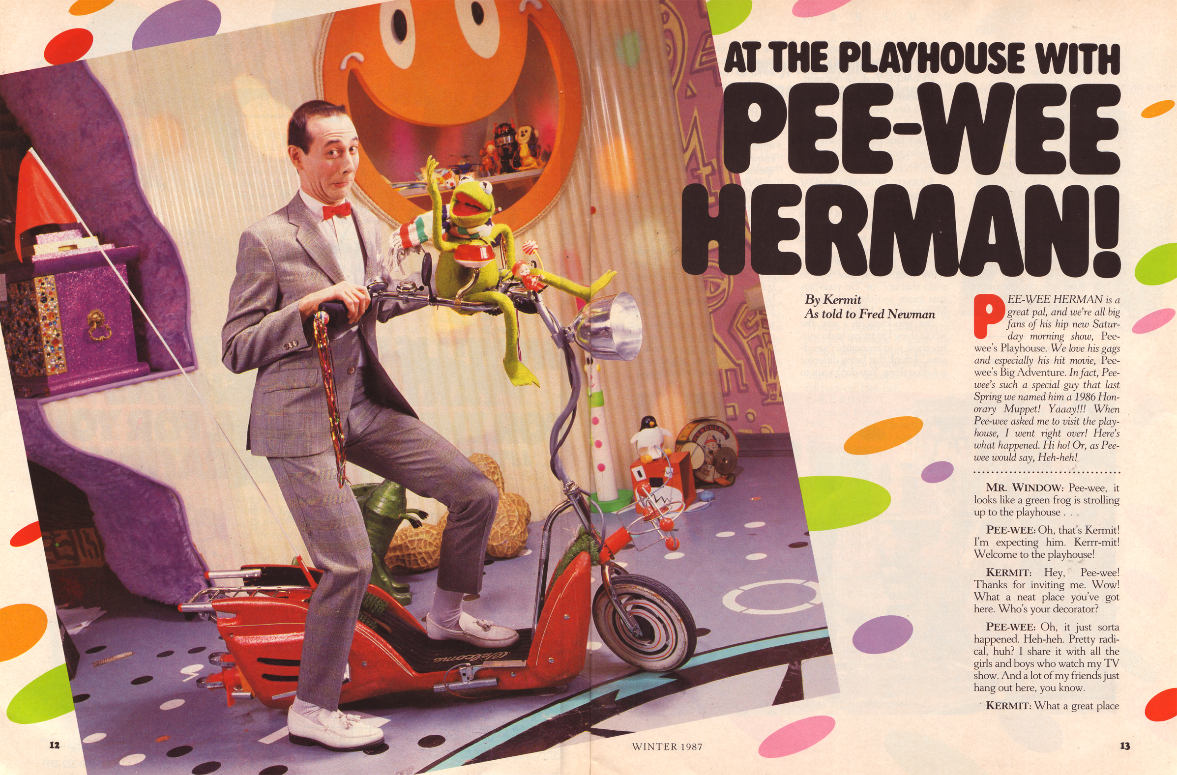 From the Archives: The Pee-wee Herman Muppet Magazine edition. 