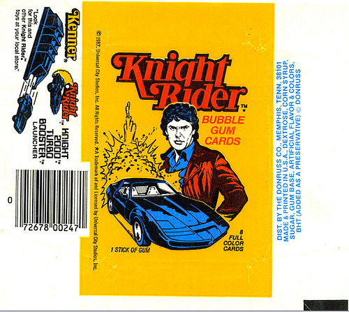 Wax Paper Pop Art #9: That’s one primary-colored Knight Rider…